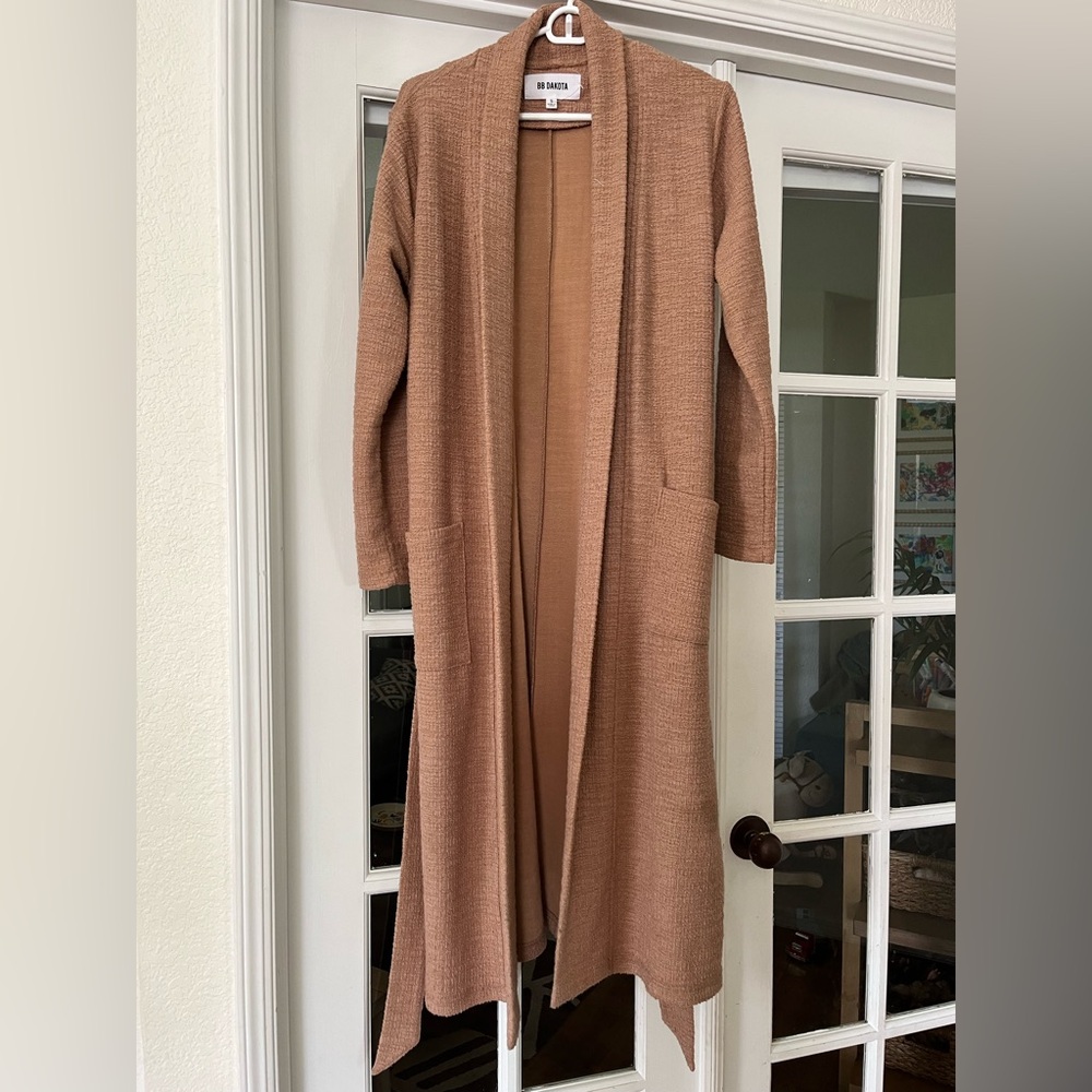 Bb Dakota • Long Brown Open Coat
